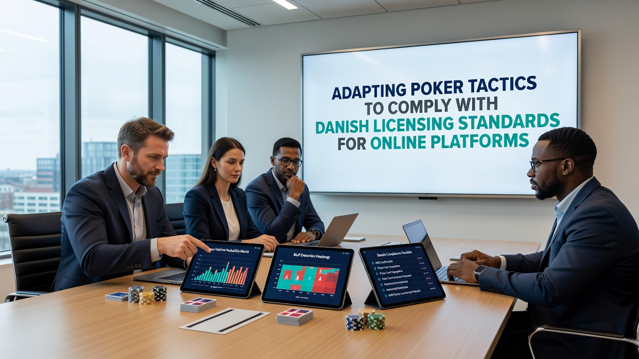 Grafik der viser pokerstrategi tilpasning på danske licenserede sider